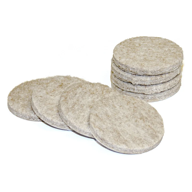 ECO FELTAC coussinet de feutre rond de 1-1/2'', beige (8 unités)