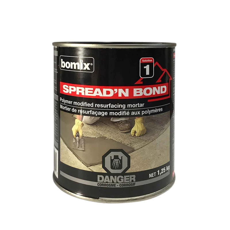 Mortier de resurfaçage modifié aux polymères SPREAD'N BOND, 1,25 kg