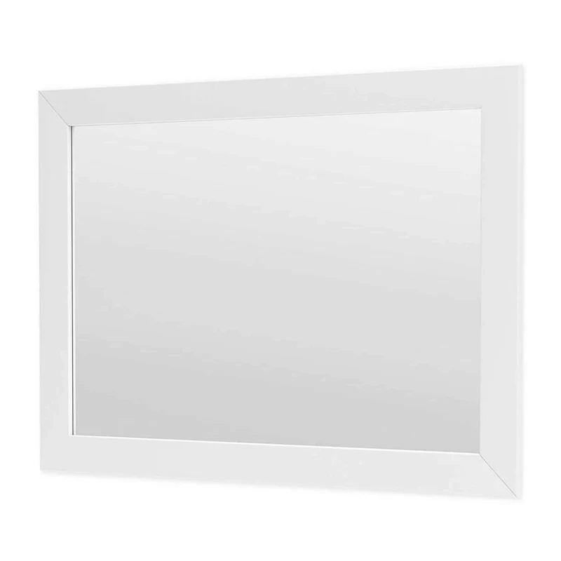 Miroir de salle de bain avec cadrage blanc, 23,5'' x 30''