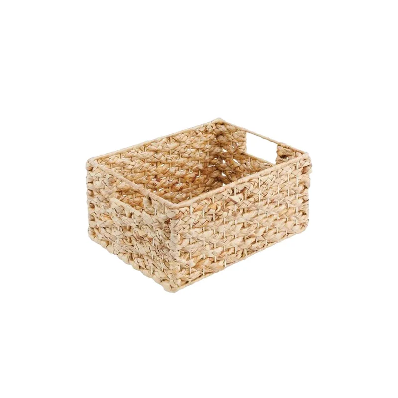 Panier de rangement en jacinthe d'eau, 15,75'' x 12'' x 7,87''