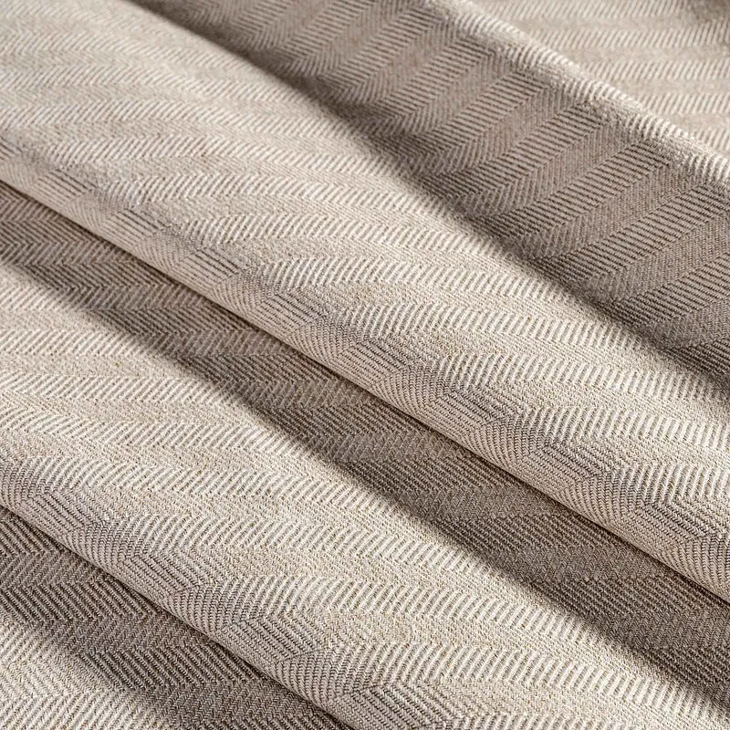 Panneau de rideau coupe-lumière à motif de chevrons tissés, 52'' x 84'' (sable)