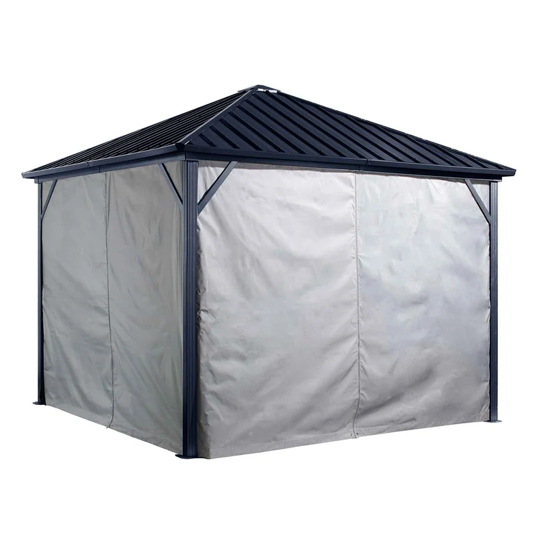 Rideaux d'intimité pour abri de jardin Dakota, 10' x 12'