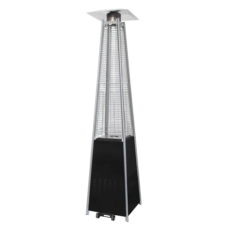 Chauffage de terrasse extérieur au propane avec roulettes, 48 000 BTU
