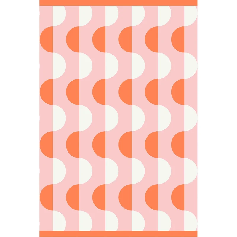 Tapis d'extérieur tissé, ondulé (6' x 9')