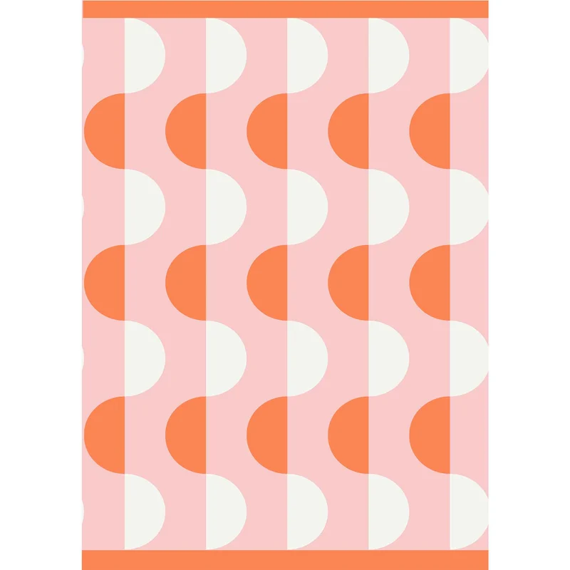 Tapis d'extérieur tissé, ondulé (5' x 7')