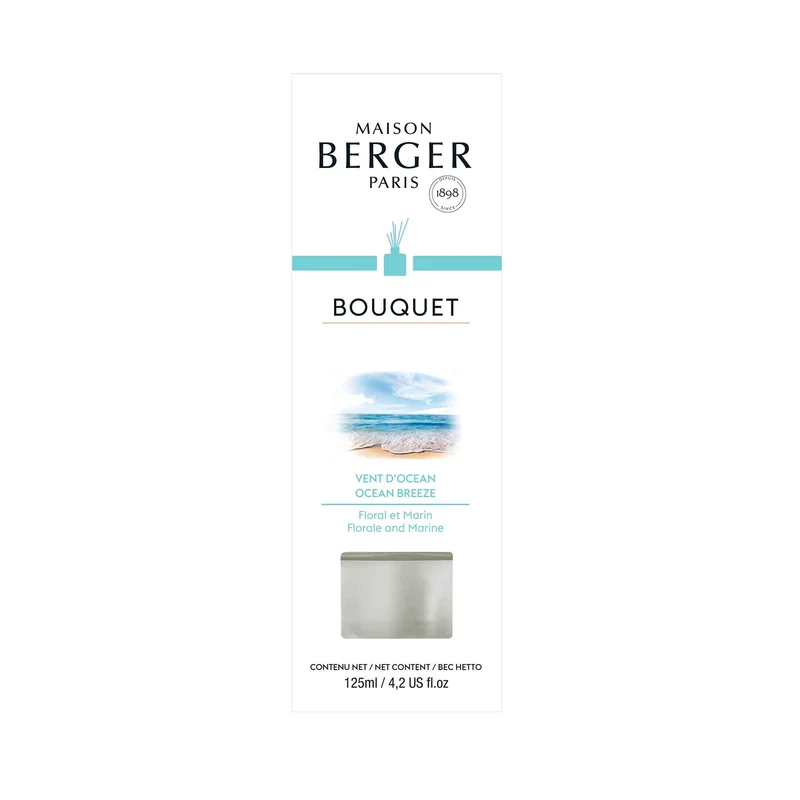 Diffuseur à bâtonnets cubique de 125 ml, vent d’océan