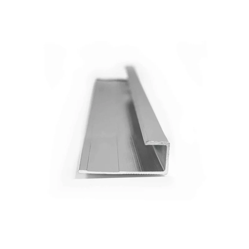 Moulure de finition en aluminium pour panneau mural de 5 mm, type bordure (aluminium)