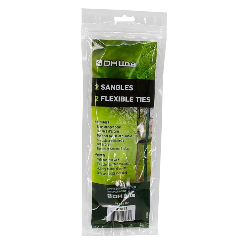 Sangle flexible pour tuteur d'arbre, 2 unités
