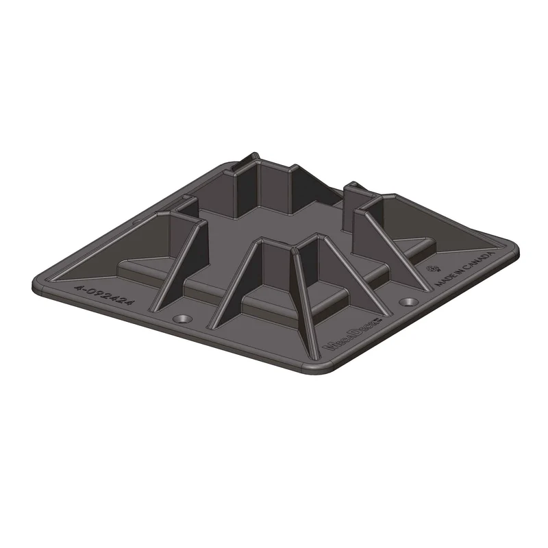 Bloc de patio en composite de 9'' x 9'' pour poteau de 4'' x 4''