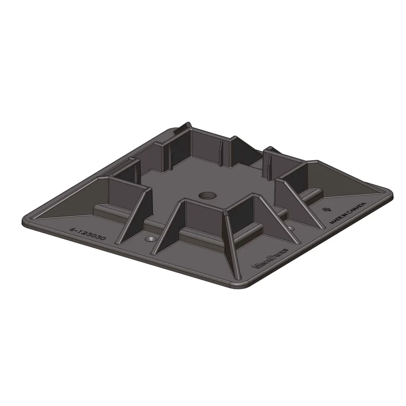 Bloc de patio en composite de 11-1/2'' x 11-1/2'' pour poteau de 6'' x 6''