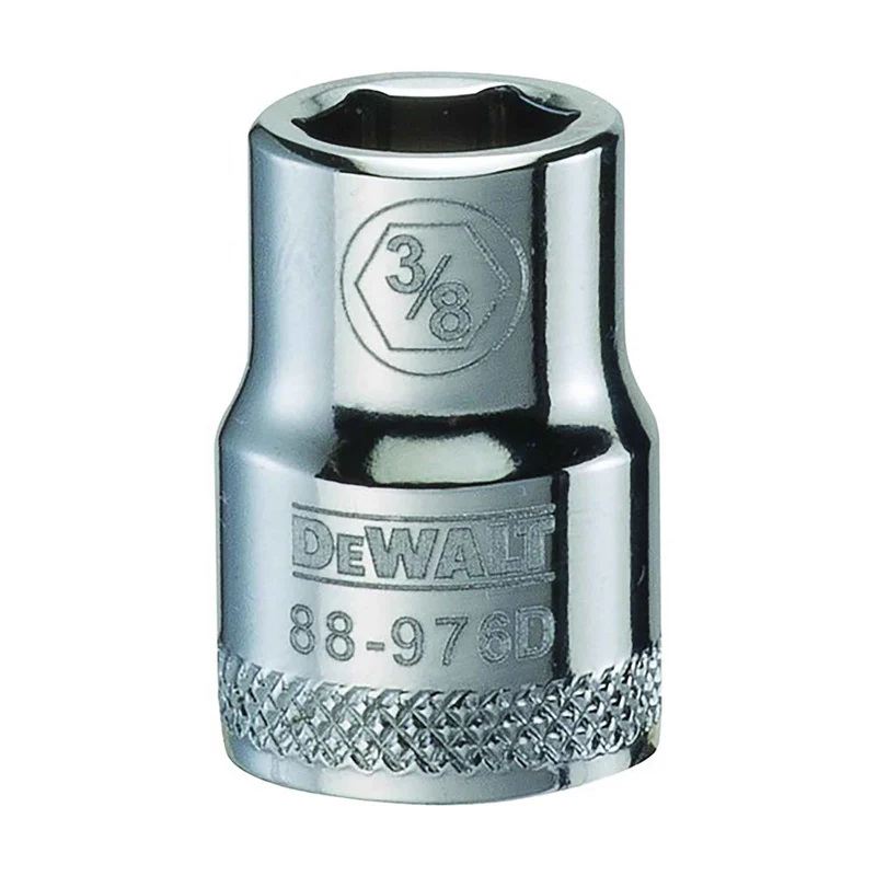 Douille standard courte à entraînement carré de 3/8" avec 6 pointes, 3/8"