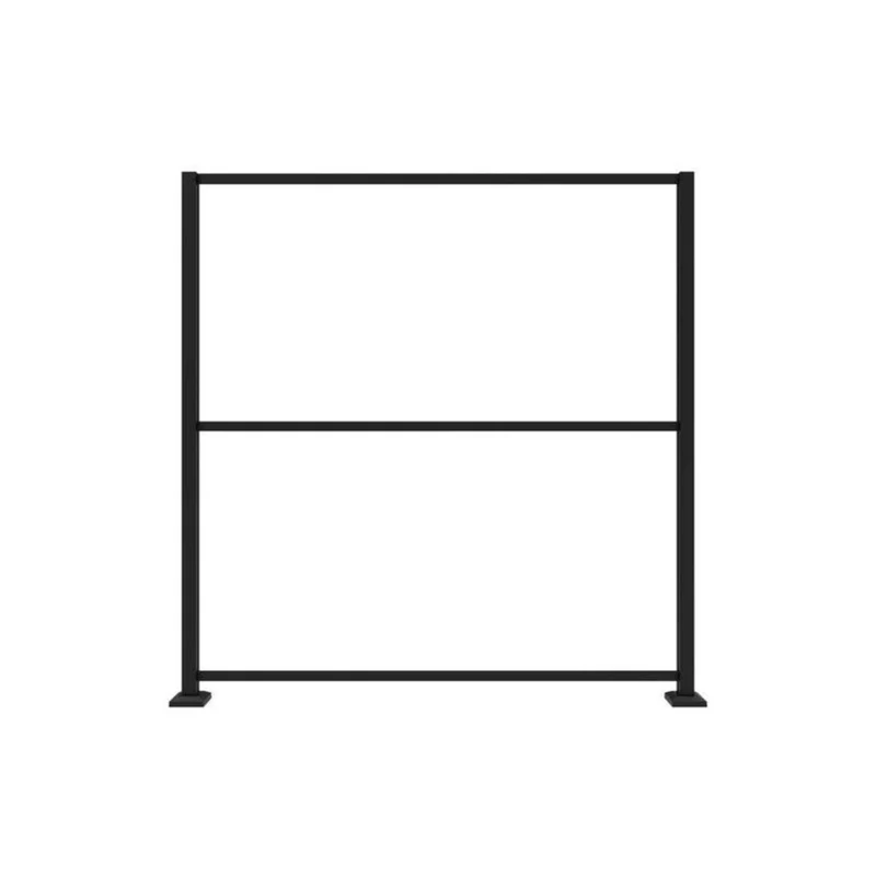 Structure en aluminium noir de 74'' x 71'' pour panneaux décoratifs, 34'' x 68''