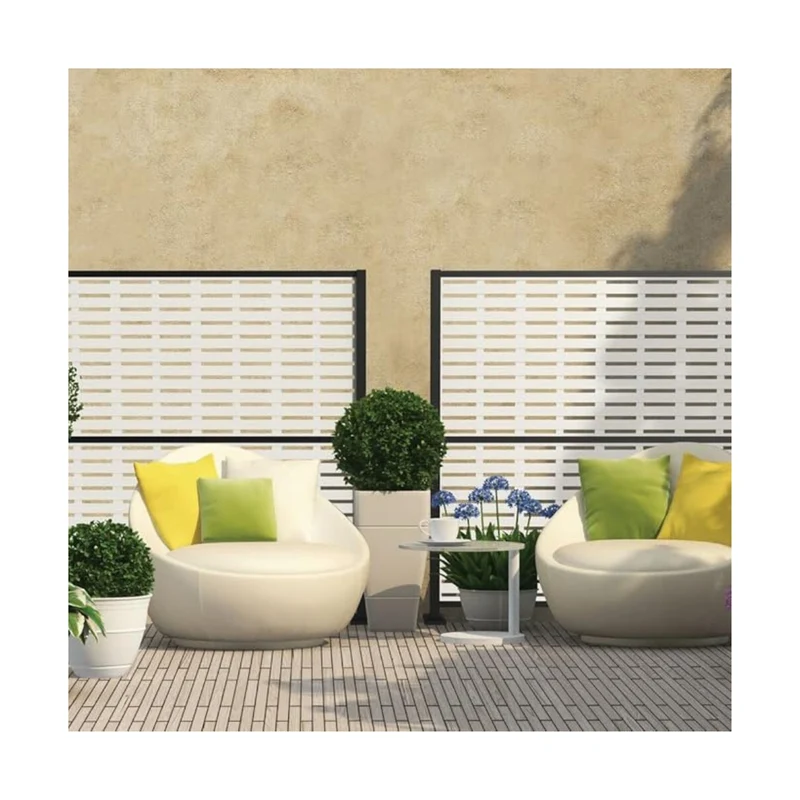 Structure en aluminium noir de 74'' x 71'' pour panneaux décoratifs, 34'' x 68''