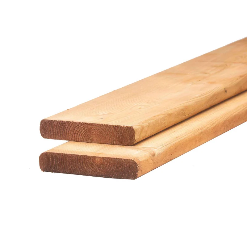 Bois traité brun de Première Qualité, 5/4" x 5" x 12'