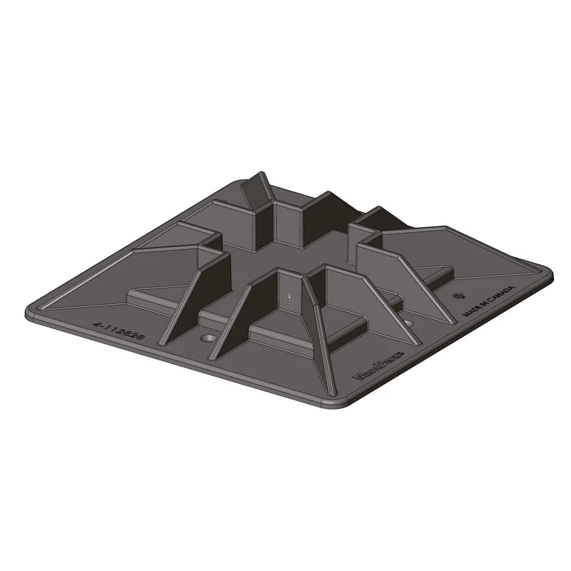 Bloc de patio en composite de 11-1/2'' x 11-1/2'' pour poteau de 4'' x 4''