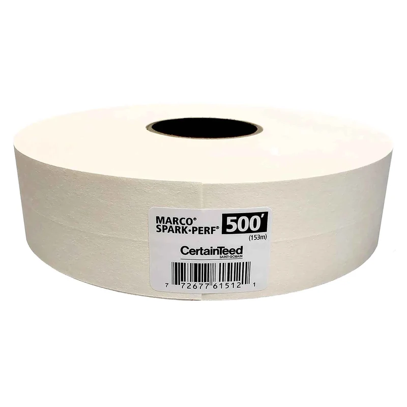 Ruban de papier perforé à jointoyer pour cloisons sèches Marco Spark-Perf, 2-1/16'' x 500'