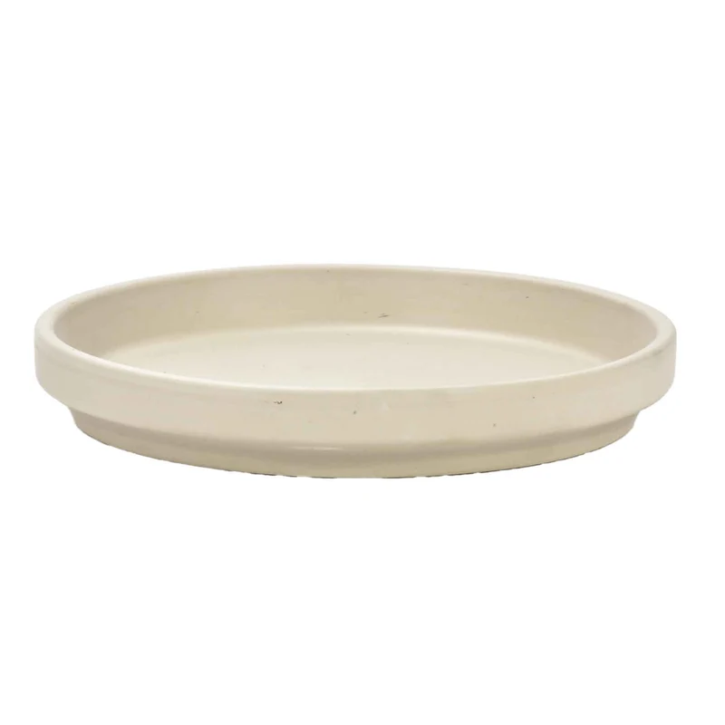 Soucoupe standard granit blanc, 4"