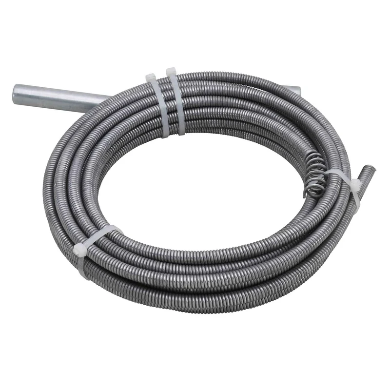 Débouchoir de drain en fil galvanisé, 3/8" x 25'
