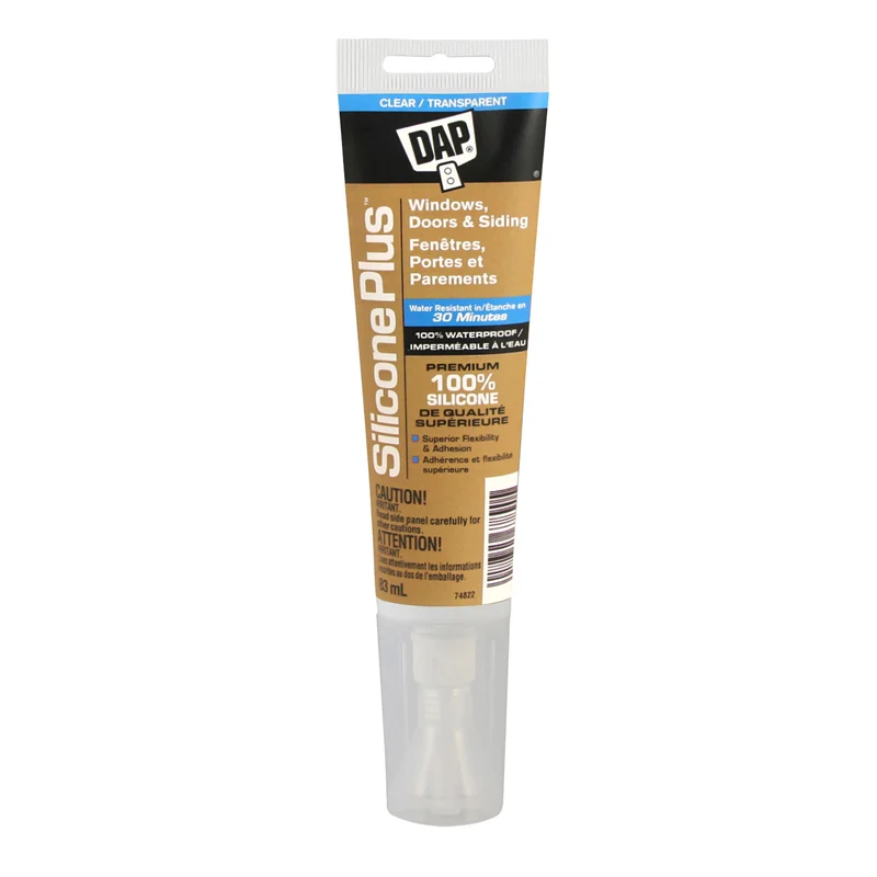 Silicone Plus transparent pour fenêtre, porte et parement, 83 ml