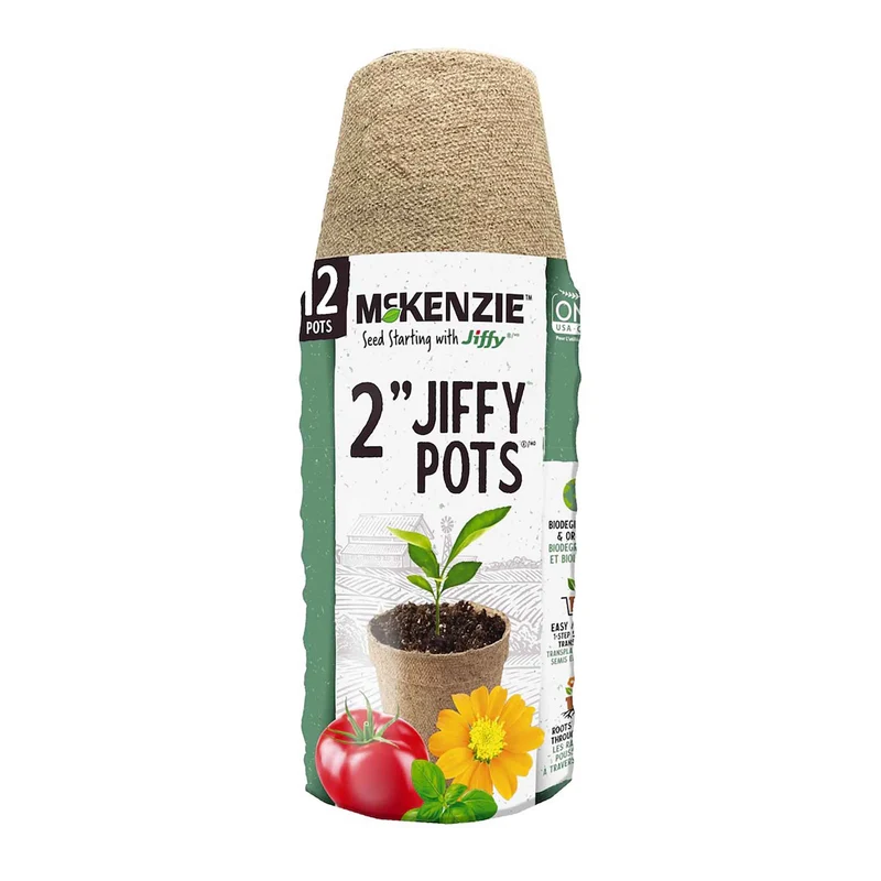 Pot de tourbe pour semis, 2" (12 unités)