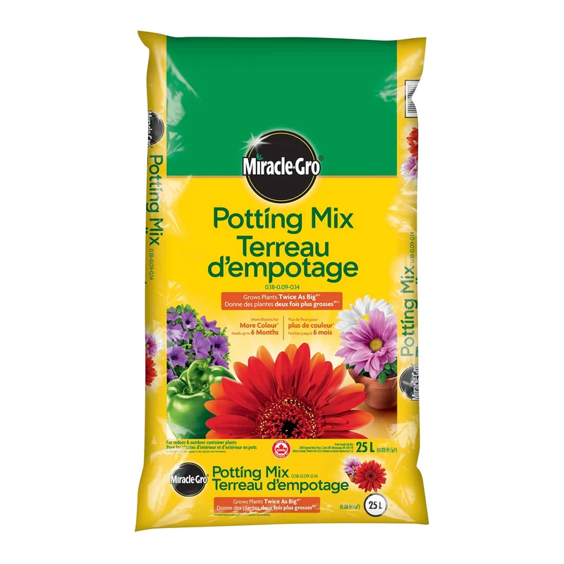 Terreau d’empotage Miracle-Gro, 25 L