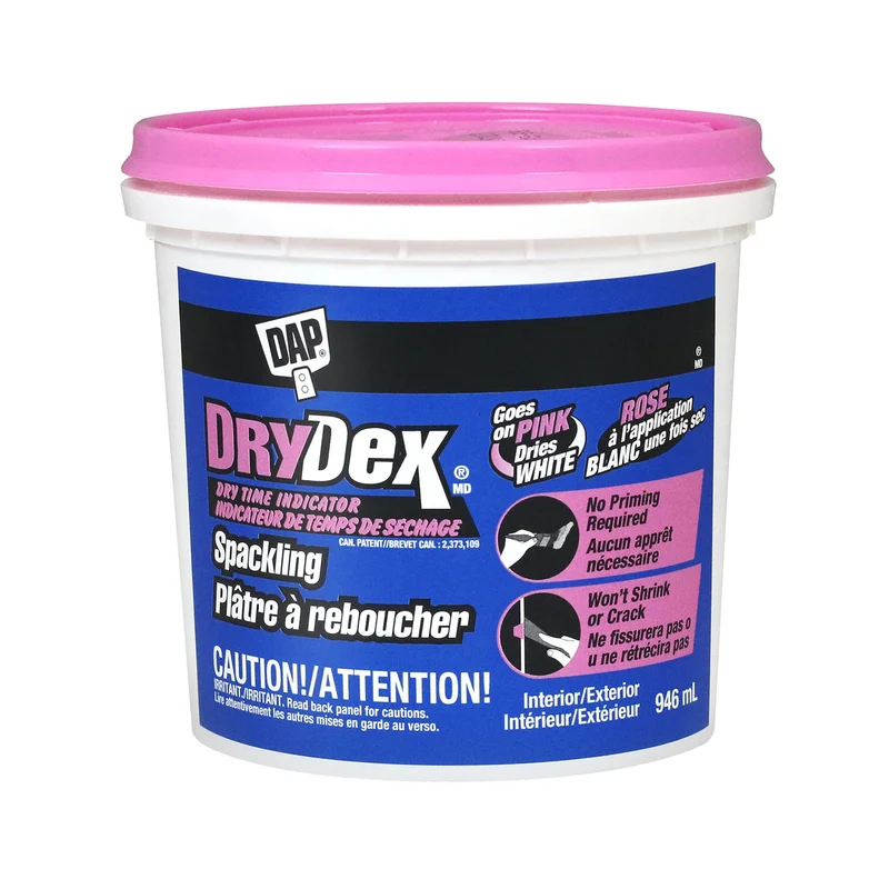 Plâtre à reboucher à indicateur de temps de séchage DryDex, 946 ml