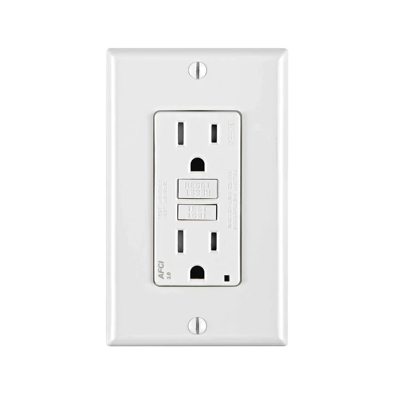 Prise à DDAA inviolable de 15 A, blanc