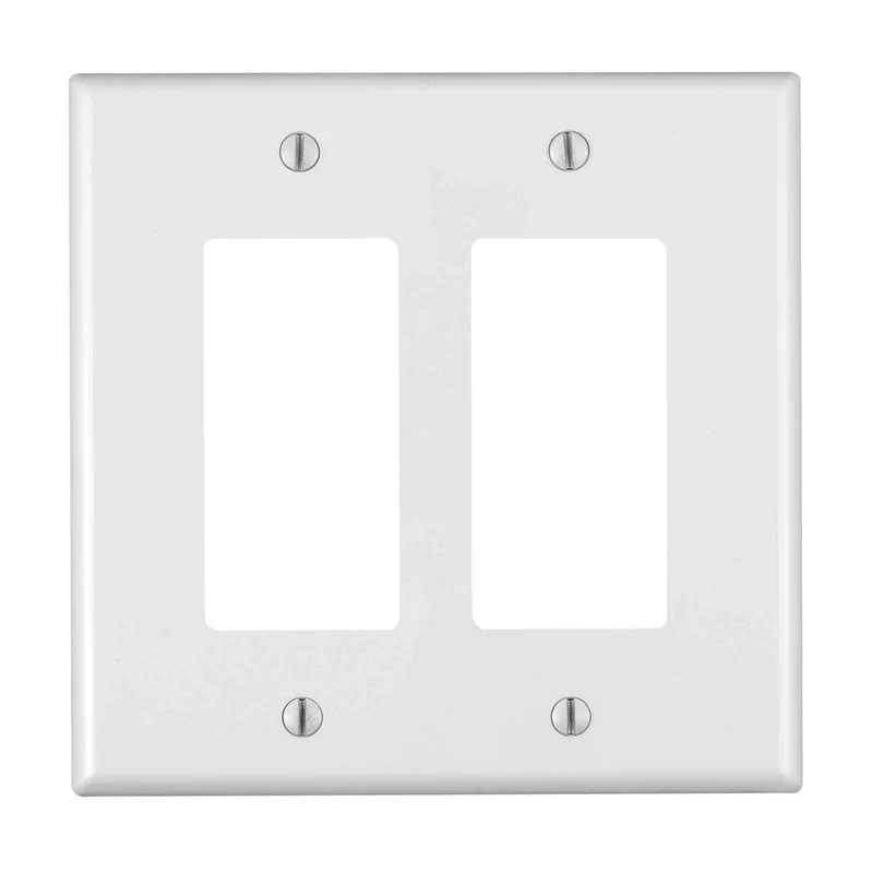 Plaque murale double Decora, blanc