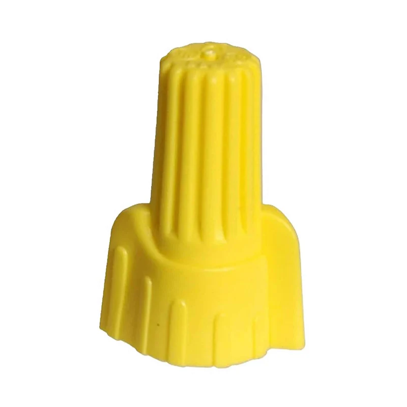 Connecteur de fils à torsion ailé jaune, 12 unités