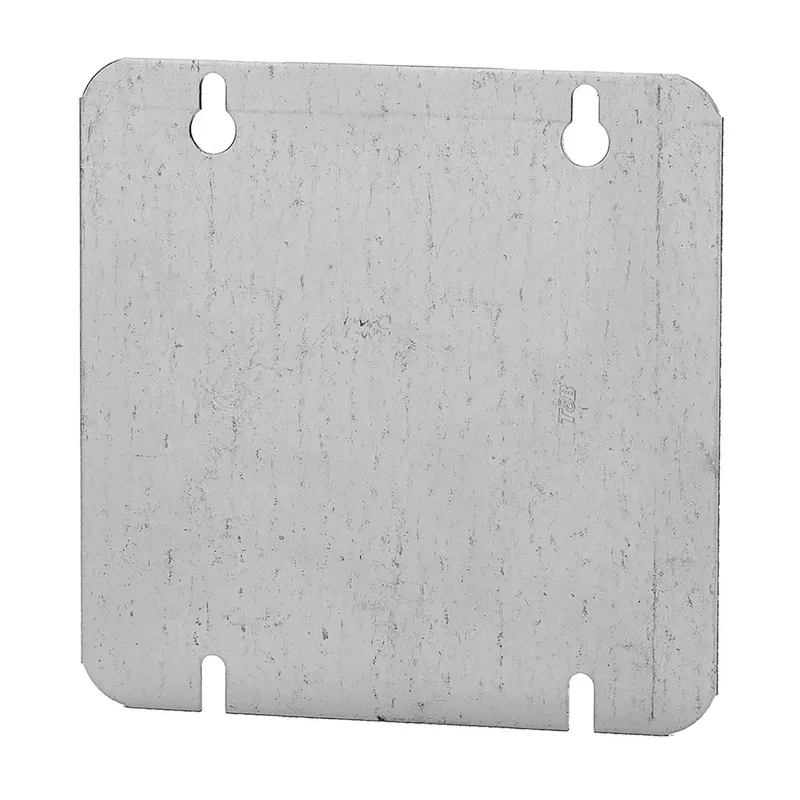 Plaque de recouvrement pleine pour boîte carrée, 4-11/16" x 4-11/16"