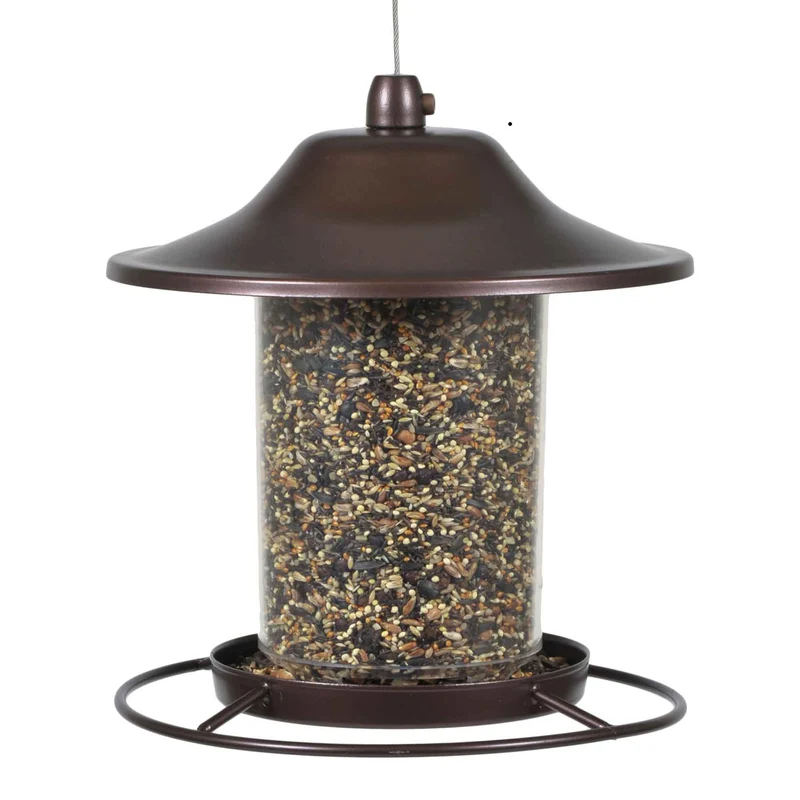 Mangeoire d'oiseaux Panorama brune, 2 lb de graines