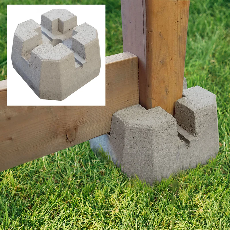 Patio bloc 4'' x 4'', gris