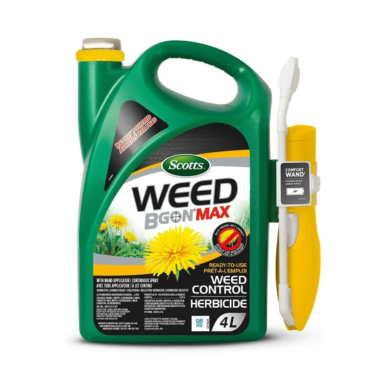 Suppression des mauvaises herbes prêt-à-l'emploi Scotts Weed B Gon Max avec tube applicateur, 4 L