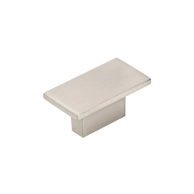 Bouton transitionnel en métal nickel brossé, # 810