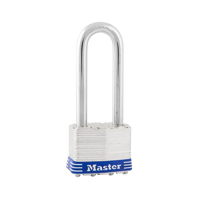 Cadenas en acier laminé avec arceau de 2-1/2'' et serrure à goupille, 1-3/4'' de large