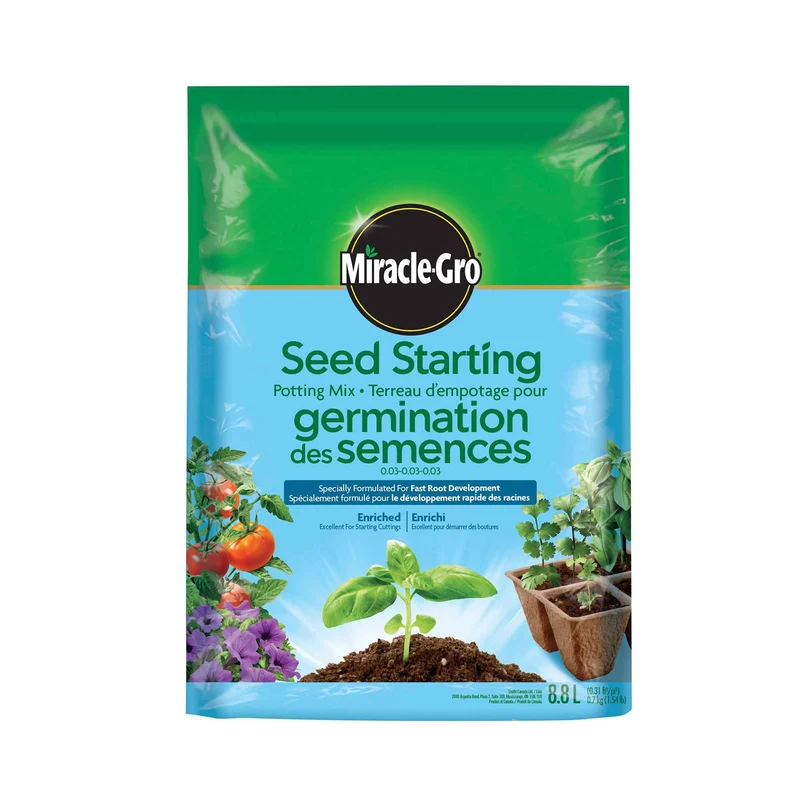 Terreau d’empotage pour germination des semences, 8,8 L