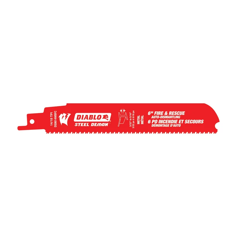 Lame alternative bimétallique Diablo pour le démontage d'auto de 6" - 14/18 DPP