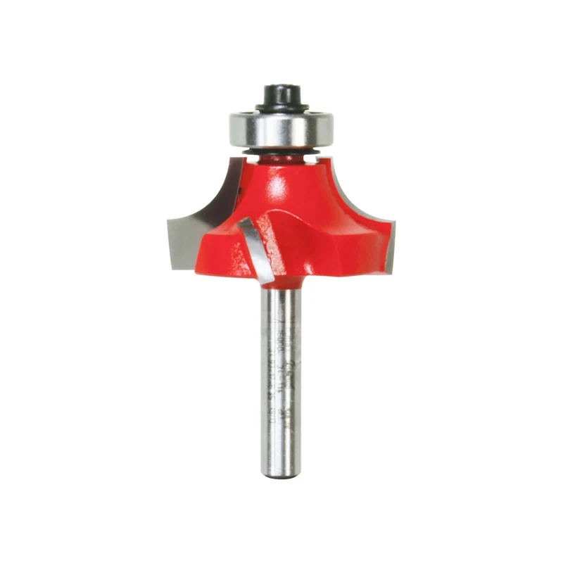 Mèche de toupie à arrondi convexe de 1-3/8" x 3/8" de rayon, tige 1/4"