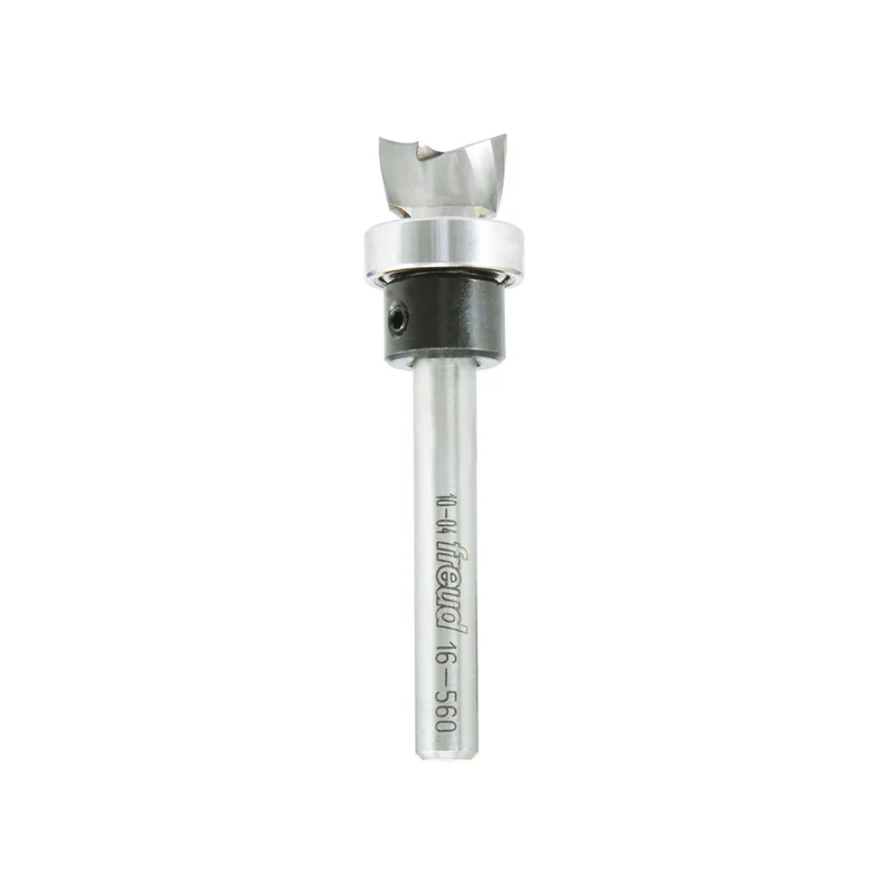 Mèche de toupie à mortaiser avec roulement de 1/2" x 5/16", tige 1/4"