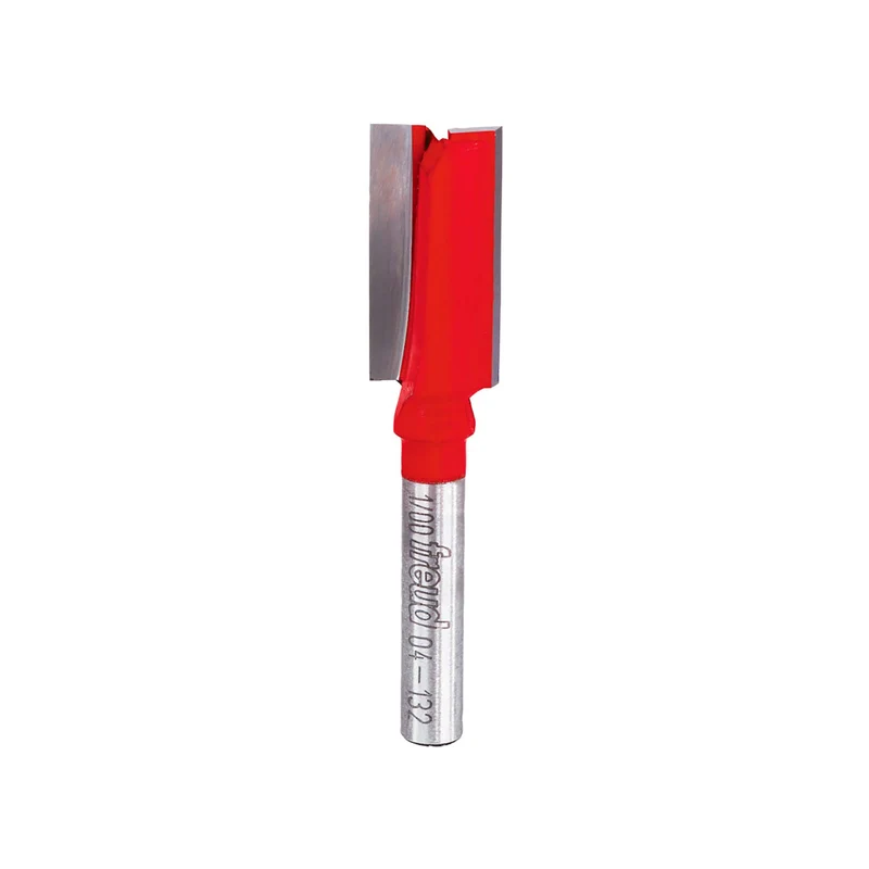 Mèche de toupie droite de 1/2" x 1" à 2 tranchants au carbure, tige 1/4"