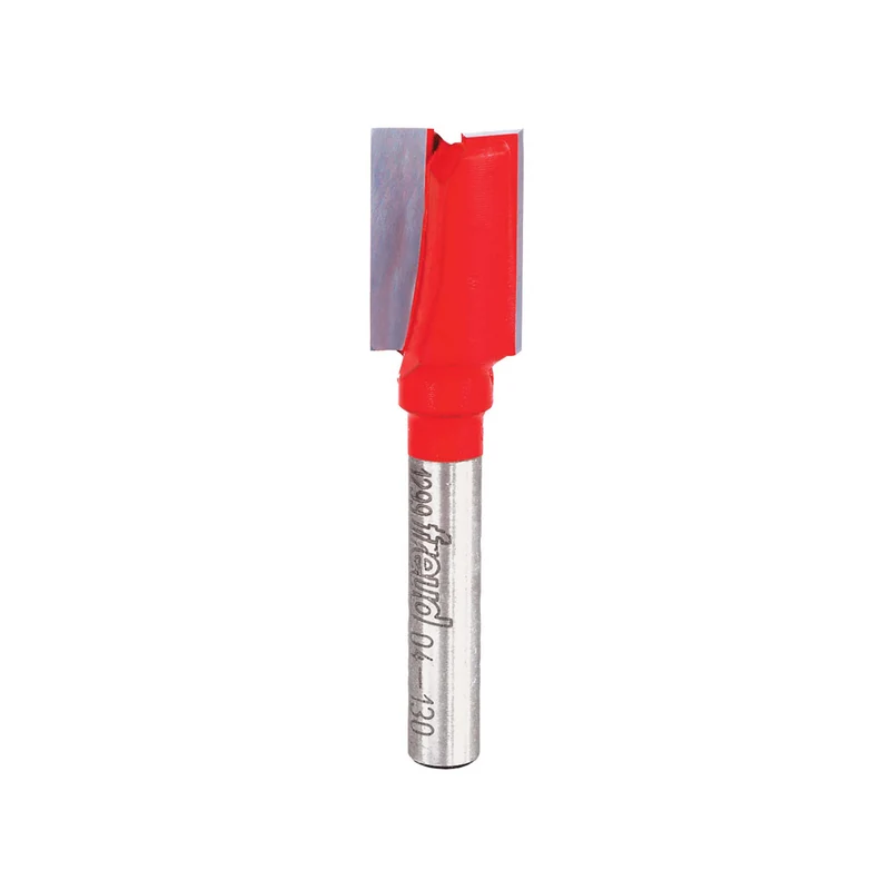 Mèche de toupie droite de 1/2" x 3/4" à 2 tranchants au carbure, tige 1/4"