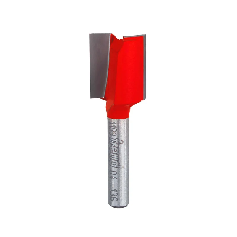 Mèche de toupie droite de 5/8" x 3/4" à 2 tranchants au carbure, tige 1/4"