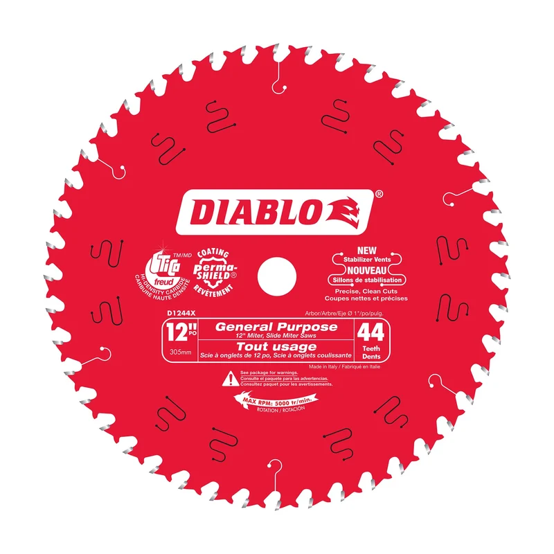 Lame circulaire tout usage Diablo de 12" à 44 dents