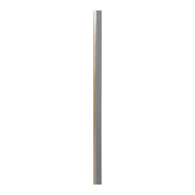 Jambage de porte de garage en aluminium avec insertion en caoutchouc 9 pi