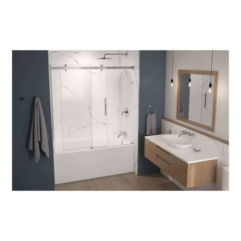 Porte de bain Inspiration en alcôve 60"