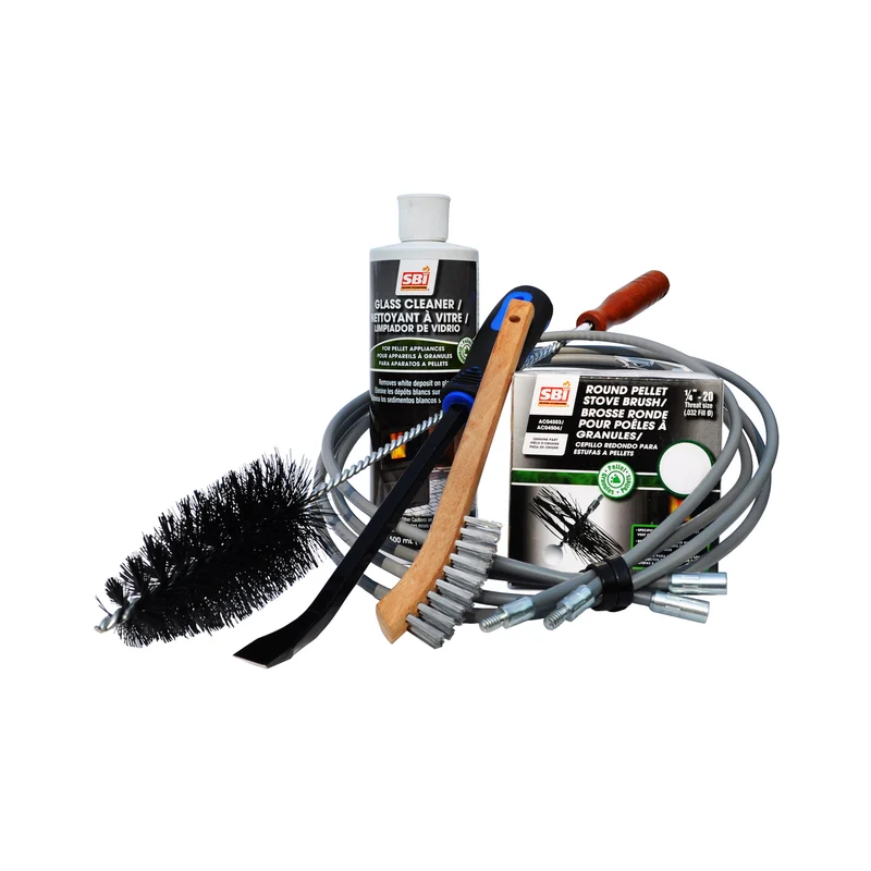 Trousse de nettoyage pour poêle à granule 4"