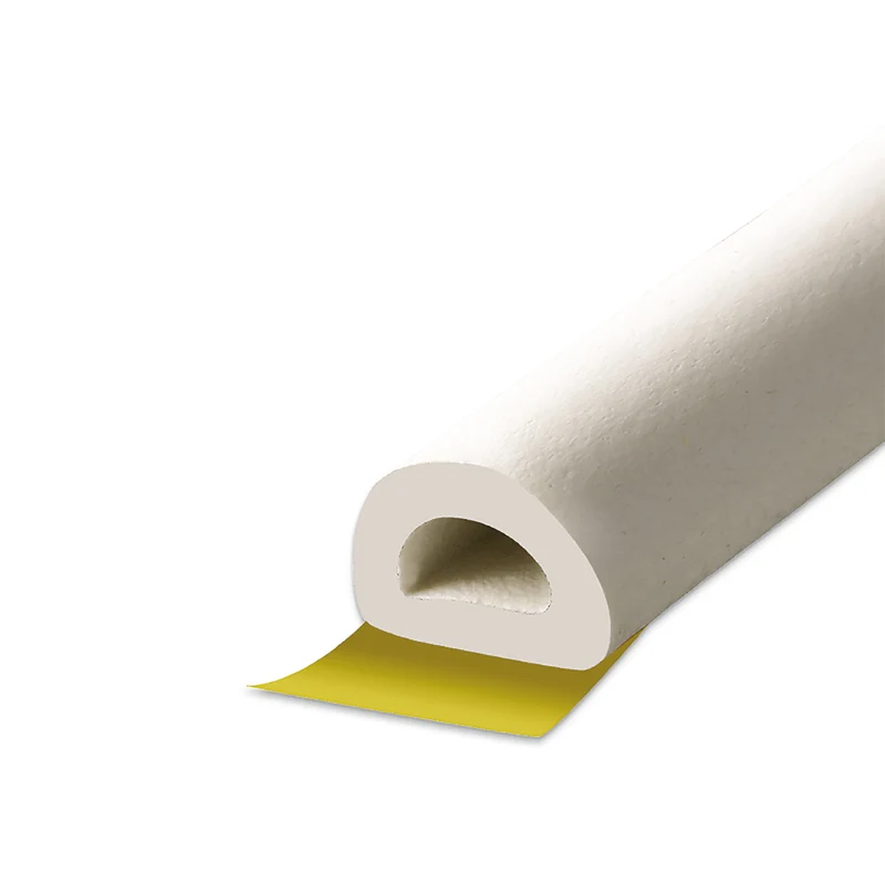 Ruban mousse en caoutchouc premium auto-adhésif profil "D" 0,312 po x 0,343 po x 17 pi