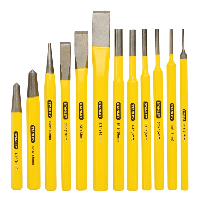 Ensemble de poinçons et ciseaux, 12 pièces