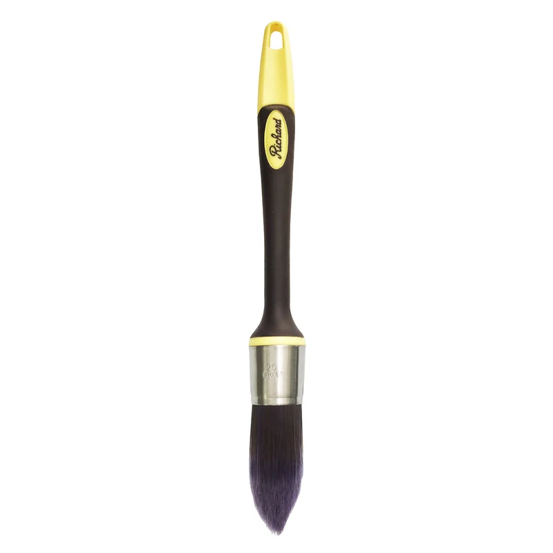 Pinceau de découpage de 1 po, série Élégance, manche caoutchouté, polyester SRT