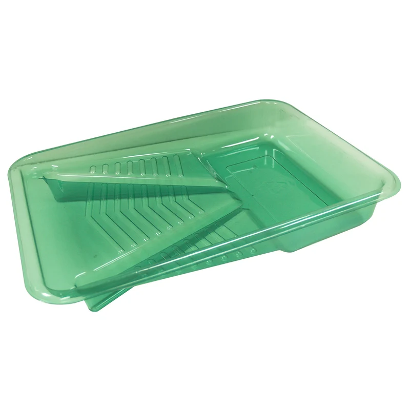 Plateau de 9 1/2 po, 2 L, en plastique vert fait de matières recyclées